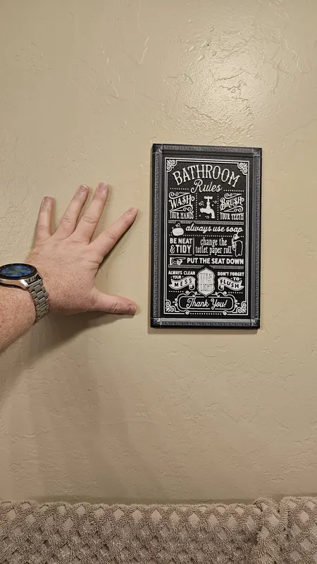 Decorative Craft Sign - 3D printed home decor sign